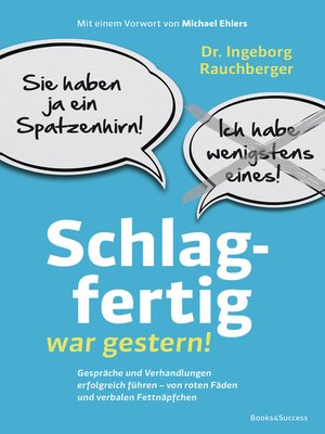 cover image of Schlagfertig war gestern!